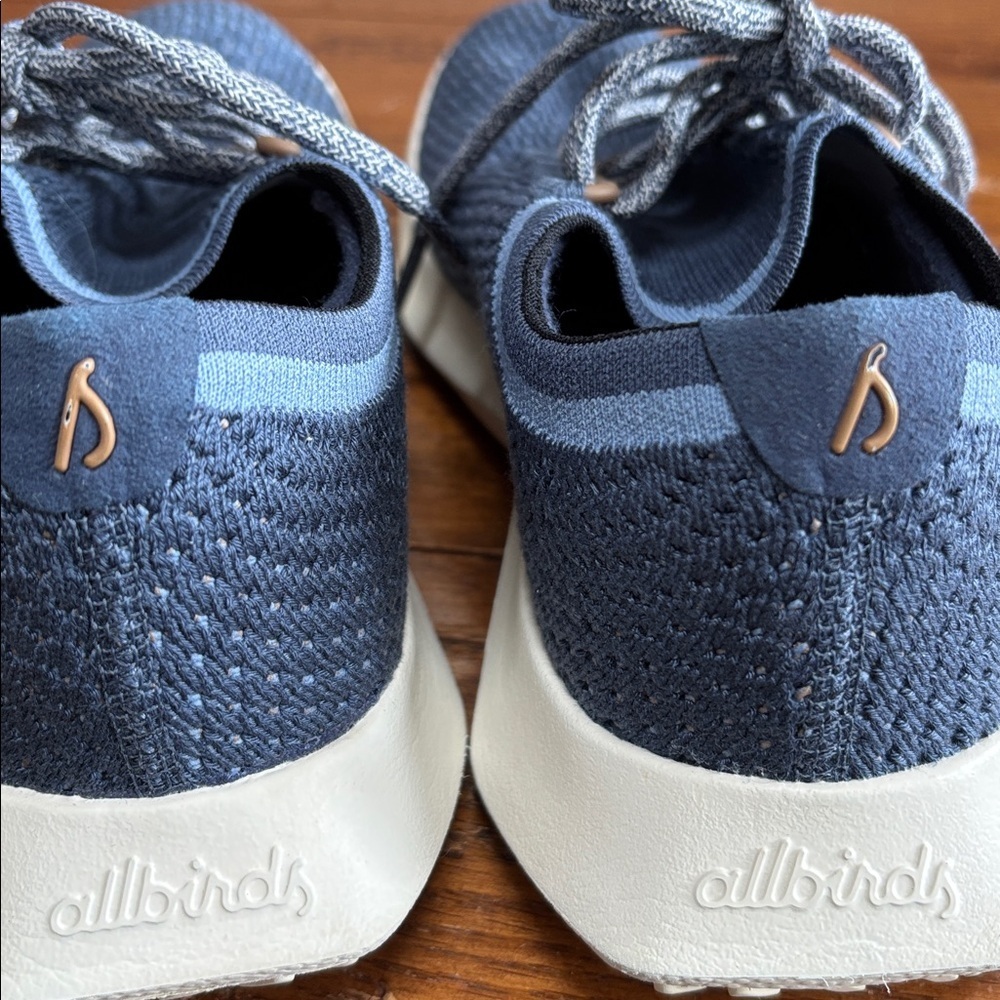 Allbirds Tree Dasher 2 Shoes Women’s Blue Slip-in Lace Up Sneaker Size 7.5 - Picture 9 of 13